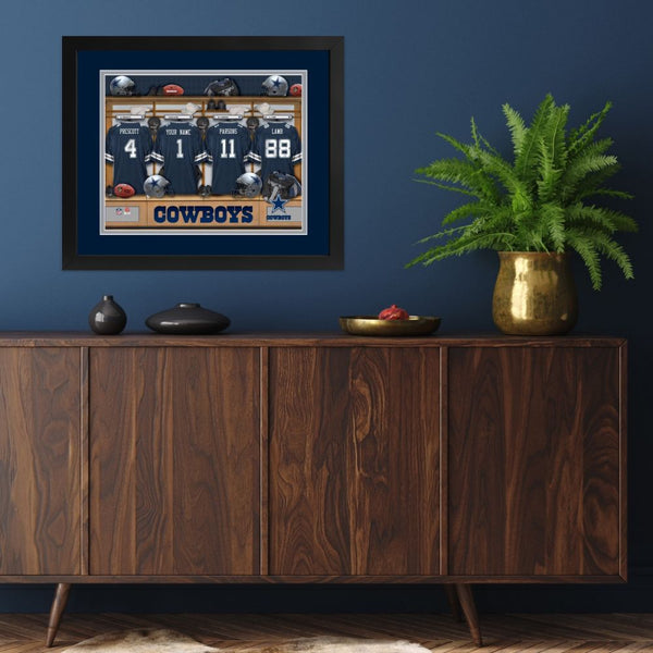 Dallas Cowboys Custom Print Locker Room Wall Art