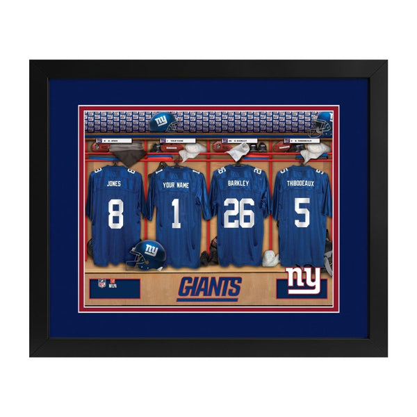 New York Giants Custom Print Locker Room Wall Art