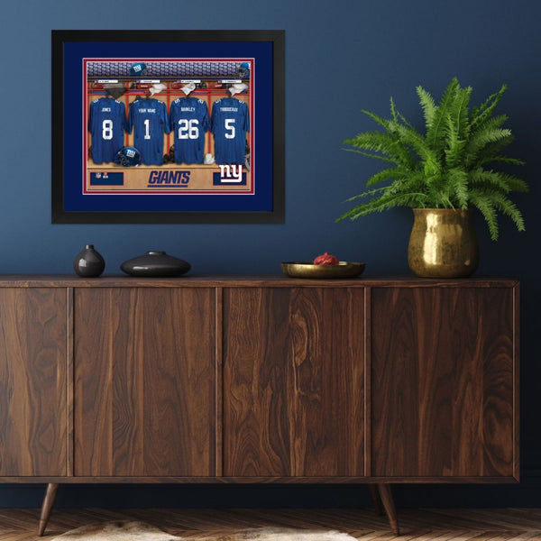 New York Giants Custom Print Locker Room Wall Art