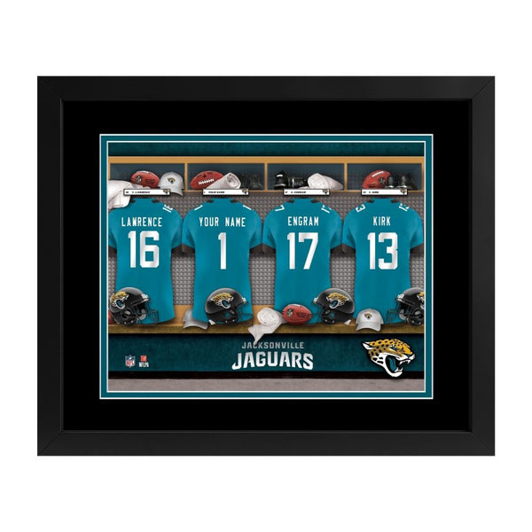 Jacksonville Jaguars Custom Print Locker Room Wall Art