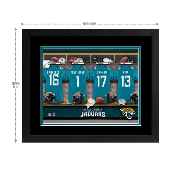 Jacksonville Jaguars Custom Print Locker Room Wall Art