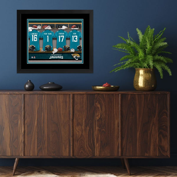 Jacksonville Jaguars Custom Print Locker Room Wall Art