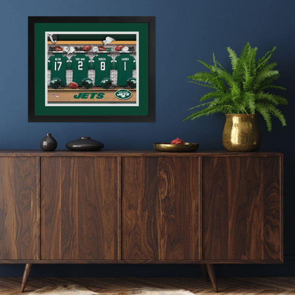 New York Jets Custom Print Locker Room Wall Art