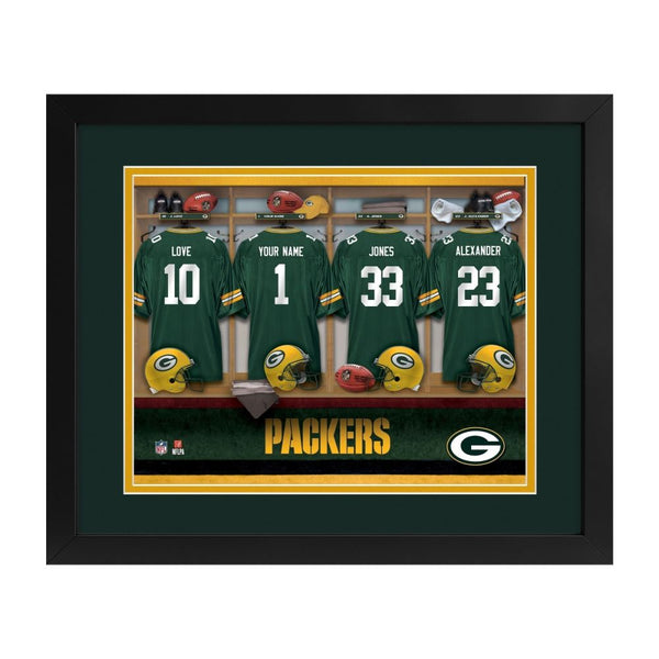 Green Bay Packers Custom Print Locker Room Wall Art