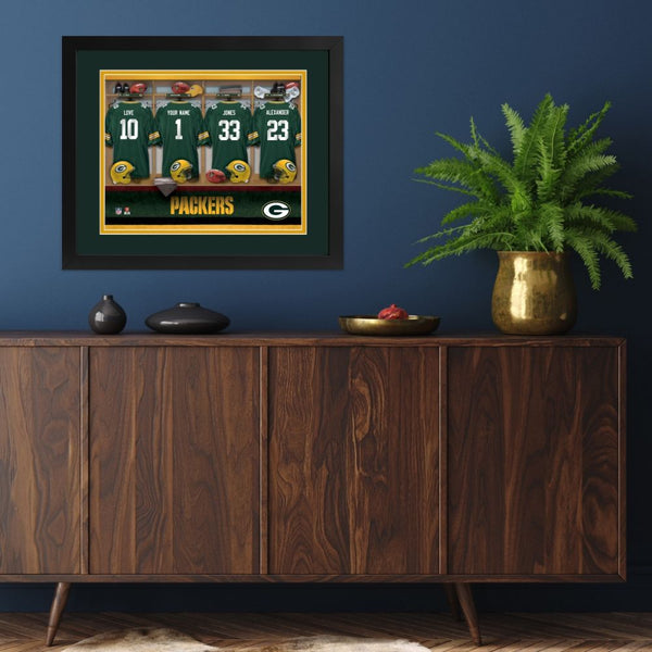 Green Bay Packers Custom Print Locker Room Wall Art