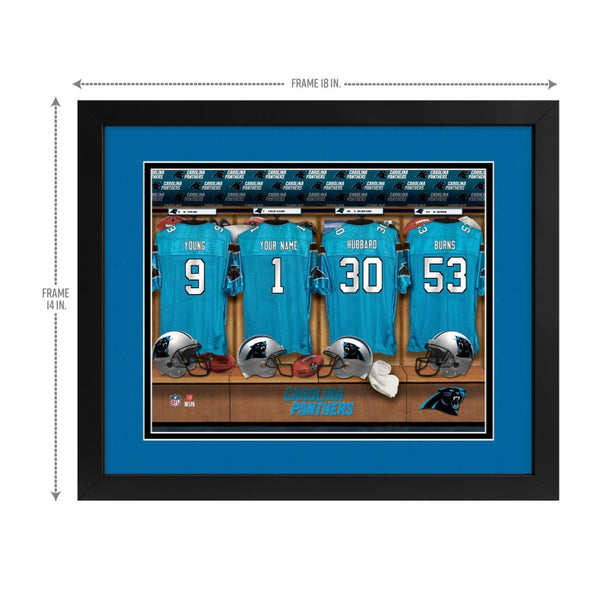 Carolina Panthers Custom Print Locker Room Wall Art