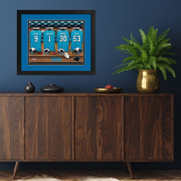 Carolina Panthers Custom Print Locker Room Wall Art