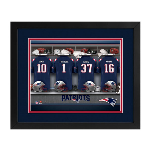 New England Patriots Custom Print Locker Room Wall Art