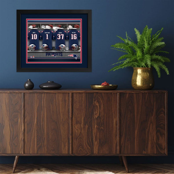 New England Patriots Custom Print Locker Room Wall Art