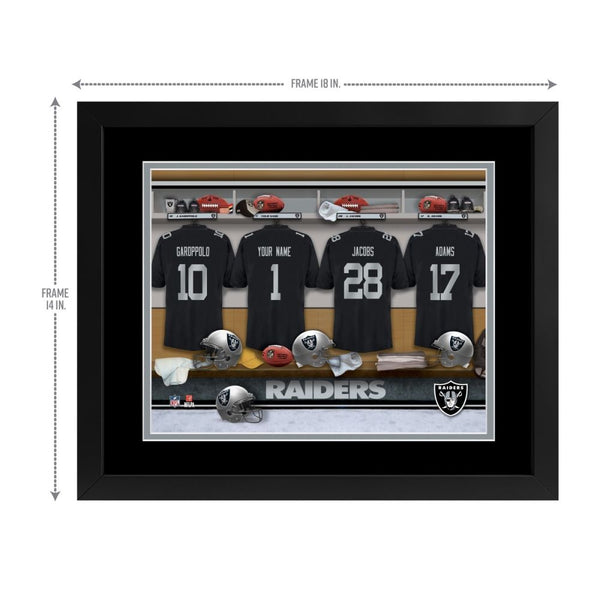 Las Vegas Raiders Custom Print Locker Room Wall Art