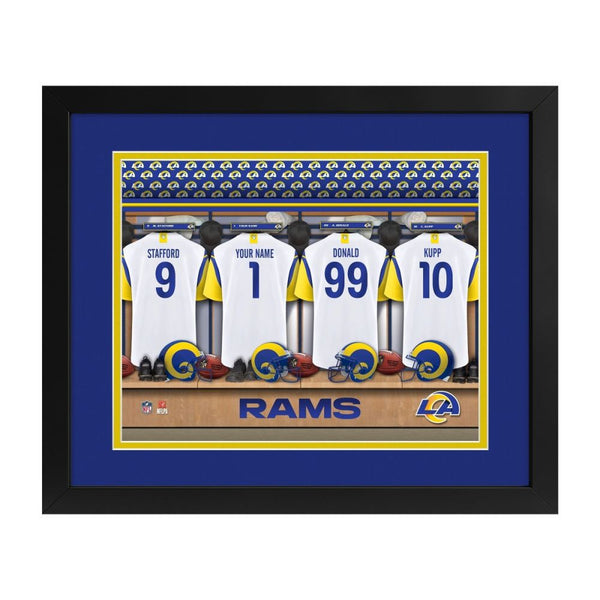 Los Angeles Rams Custom Print Locker Room Wall Art