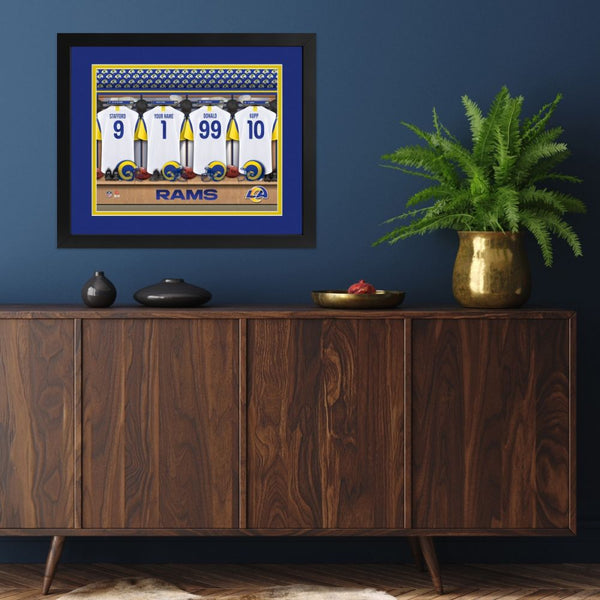Los Angeles Rams Custom Print Locker Room Wall Art