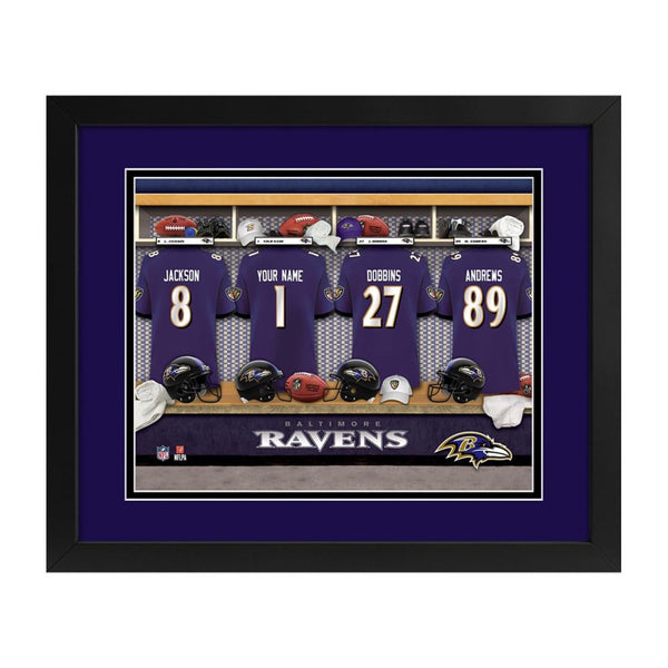 Baltimore Ravens Custom Print Locker Room Wall Art