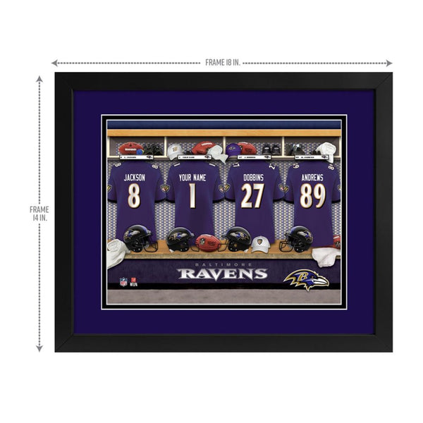 Baltimore Ravens Custom Print Locker Room Wall Art