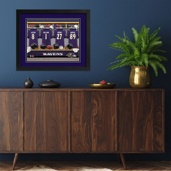 Baltimore Ravens Custom Print Locker Room Wall Art