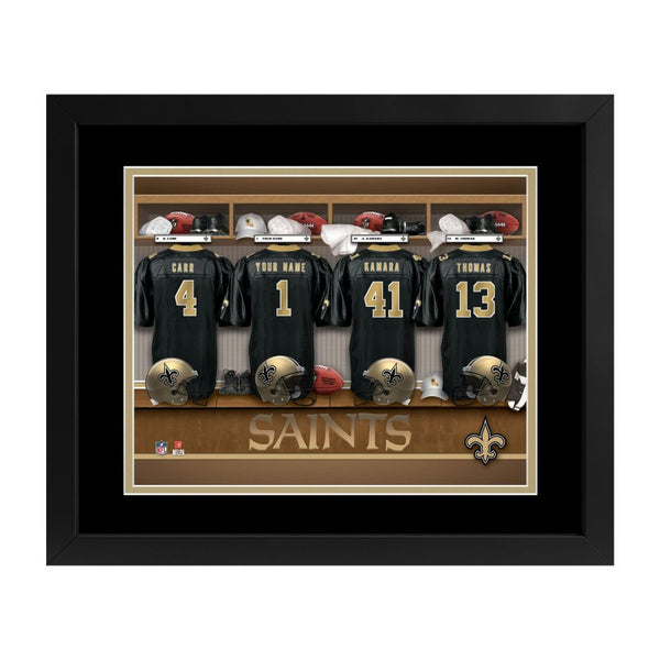 New Orleans Saints Custom Print Locker Room Wall Art
