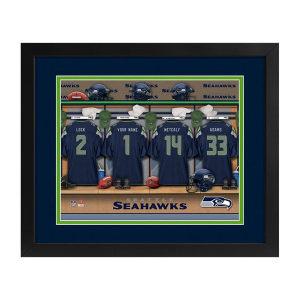 Seattle Seahawks Custom Print Locker Room Wall Art