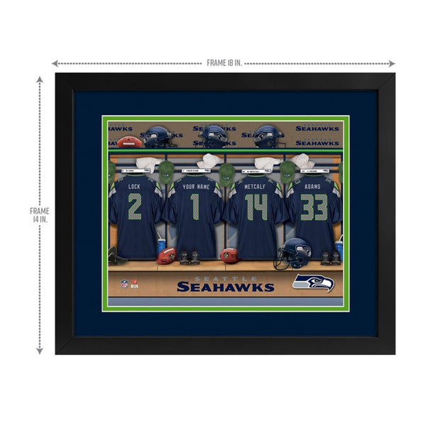 Seattle Seahawks Custom Print Locker Room Wall Art