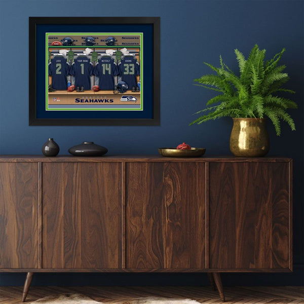 Seattle Seahawks Custom Print Locker Room Wall Art