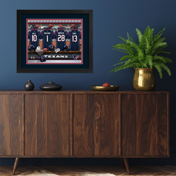 Houston Texans Custom Print Locker Room Wall Art
