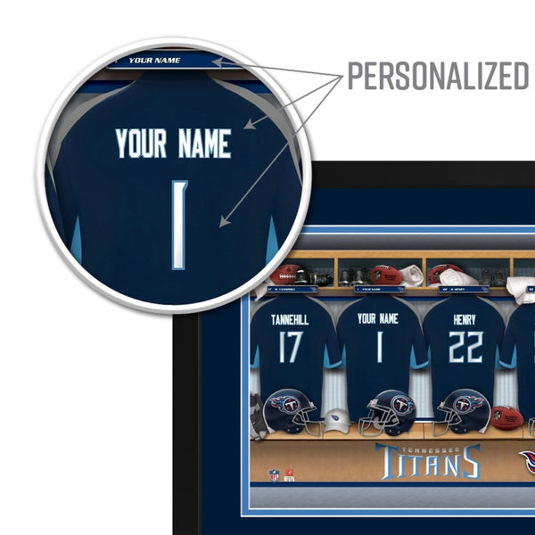 Tennessee Titans Custom Print Locker Room Wall Art
