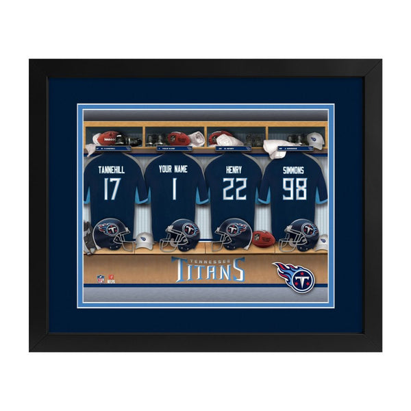 Tennessee Titans Custom Print Locker Room Wall Art