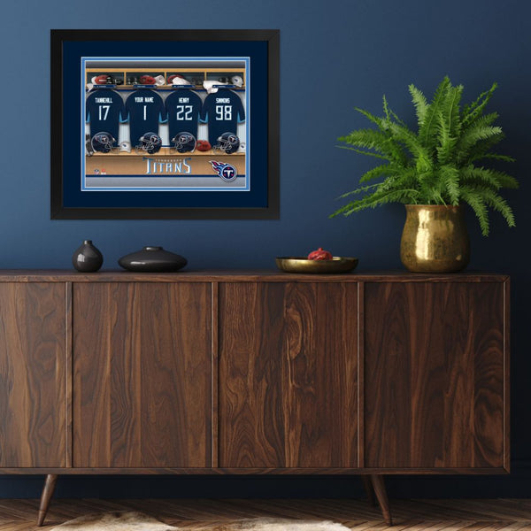 Tennessee Titans Custom Print Locker Room Wall Art