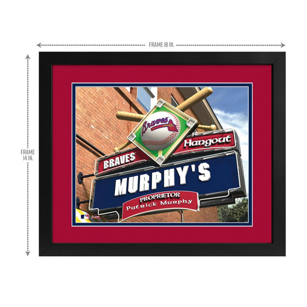 Atlanta Braves Custom Print Hangout Sign