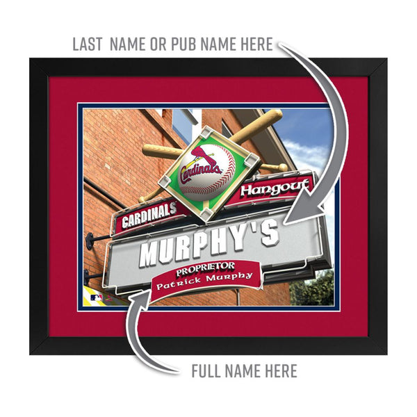St. Louis Cardinals Custom Print Hangout Sign