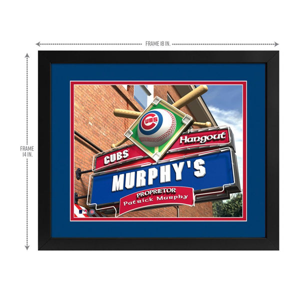 Chicago Cubs Custom Print Hangout Sign