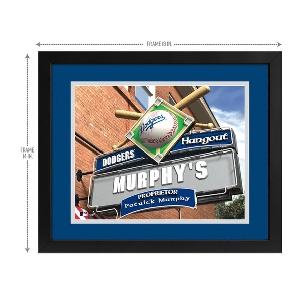 Los Angeles Dodgers Custom Print Hangout Sign