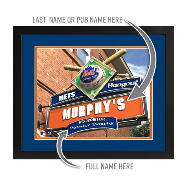 New York Mets Custom Print Hangout Sign