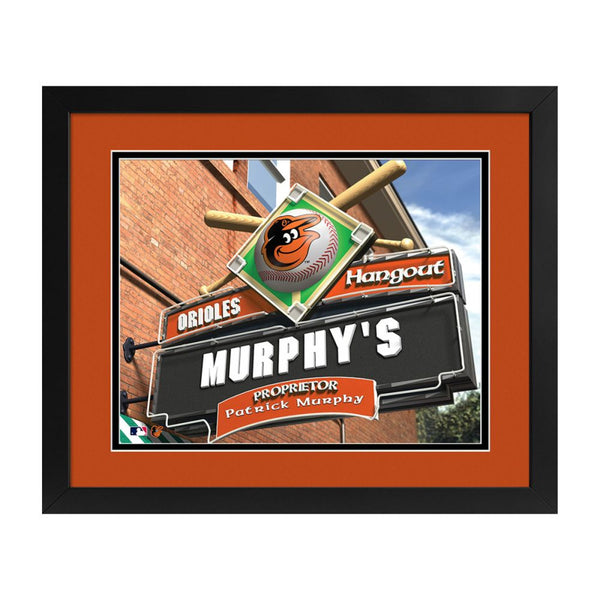 Baltimore Orioles Custom Print Hangout Sign