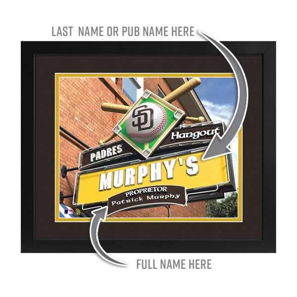 San Diego Padres Custom Print Hangout Sign