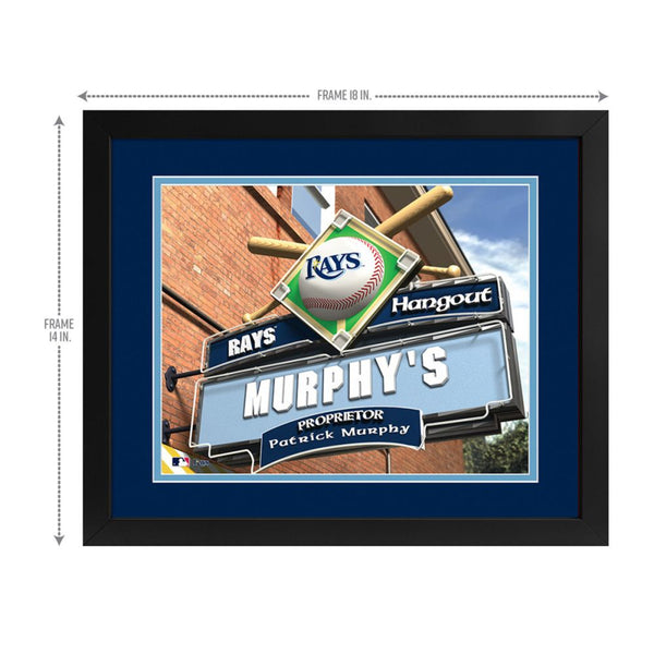 Tampa Bay Rays Custom Print Hangout Sign