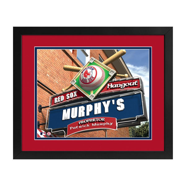 Boston Red Sox Custom Print Hangout Sign