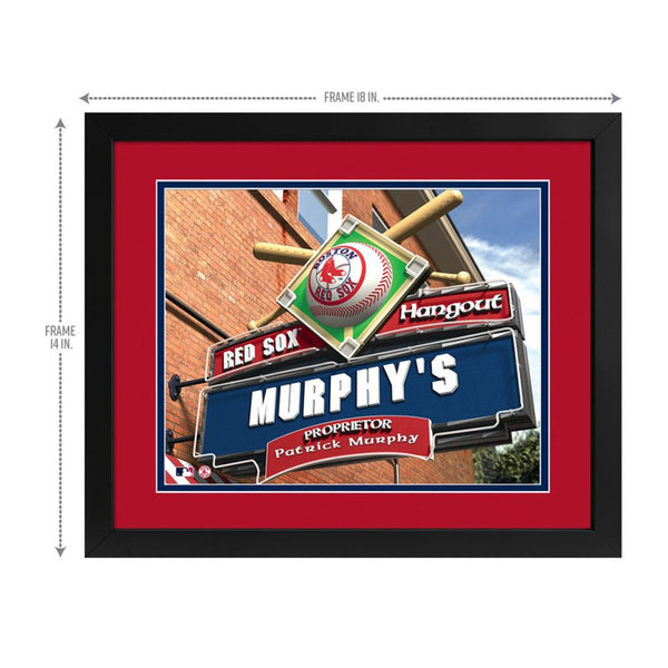 Boston Red Sox Custom Print Hangout Sign