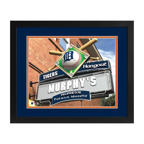 Detroit Tigers Custom Print Hangout Sign