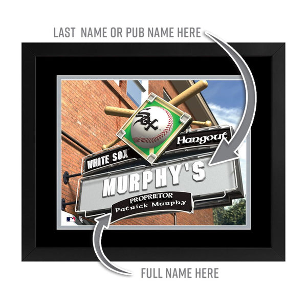Chicago White Sox Custom Print Hangout Sign