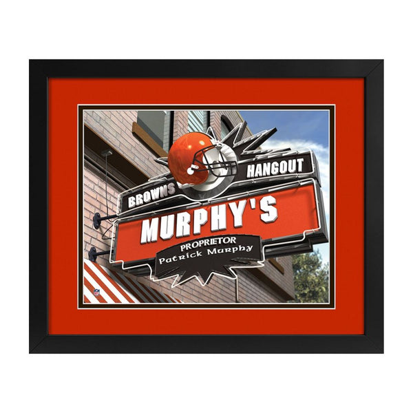 Cleveland Browns Custom Print Hangout Sign