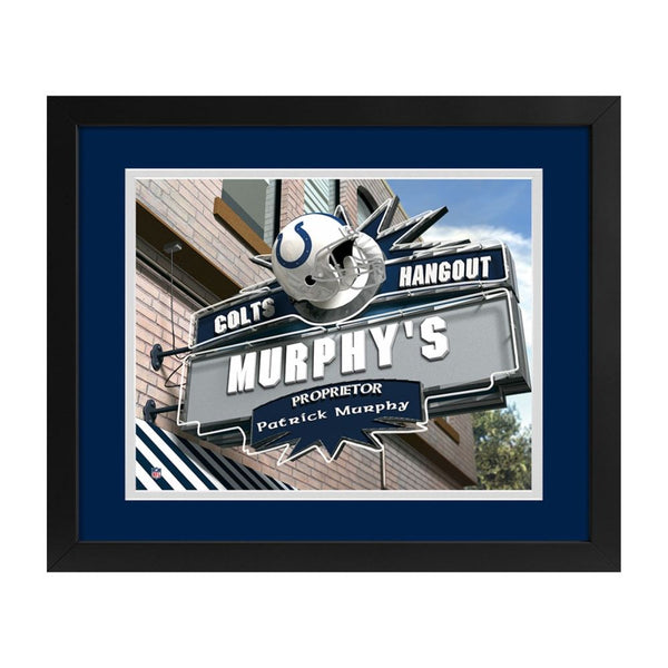 Indianapolis Colts Custom Print Hangout Sign