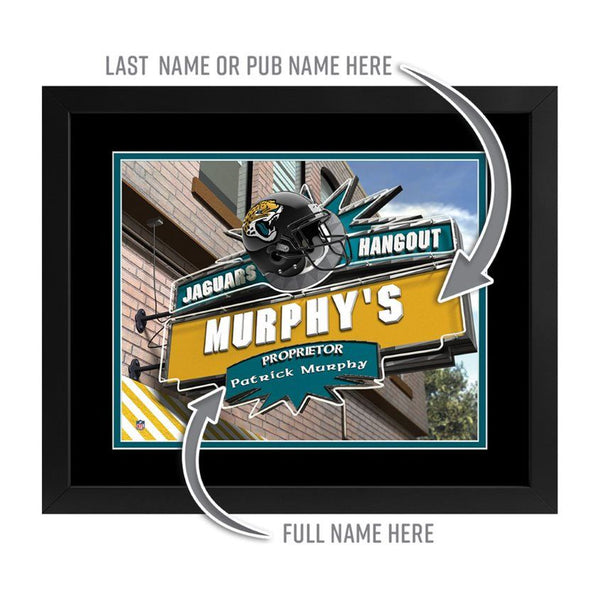 Jacksonville Jaguars Custom Print Hangout Sign