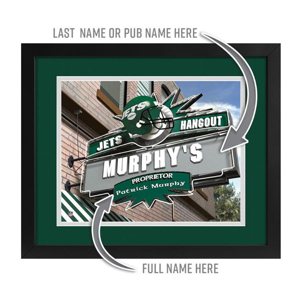 New York Jets Custom Print Hangout Sign