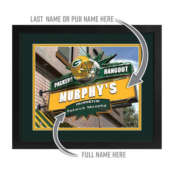 Green Bay Packers Custom Print Hangout Sign