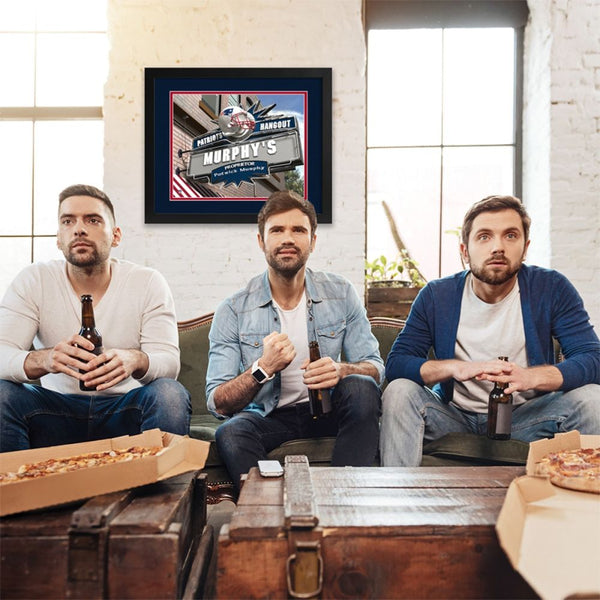 New England Patriots Custom Print Hangout Sign