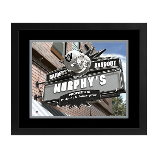 Las Vegas Raiders Custom Print Hangout Sign