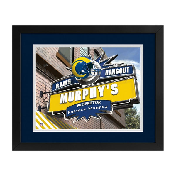 Los Angeles Rams Custom Print Hangout Sign