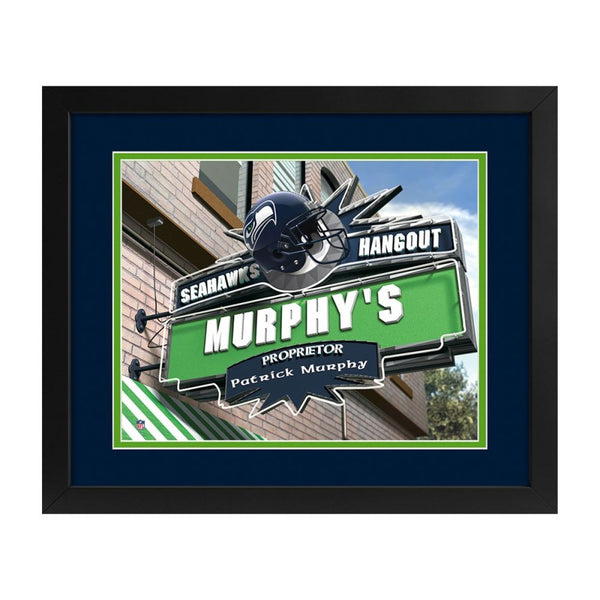 Seattle Seahawks Custom Print Hangout Sign