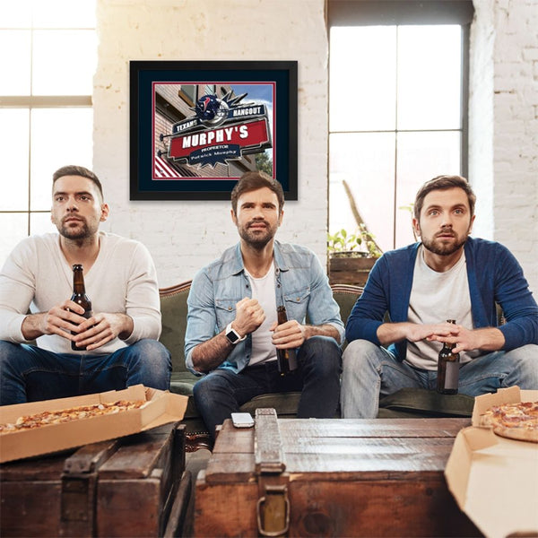 Houston Texans Custom Print Hangout Sign