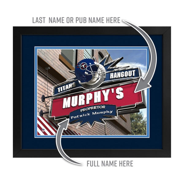 Tennessee Titans Custom Print Hangout Sign